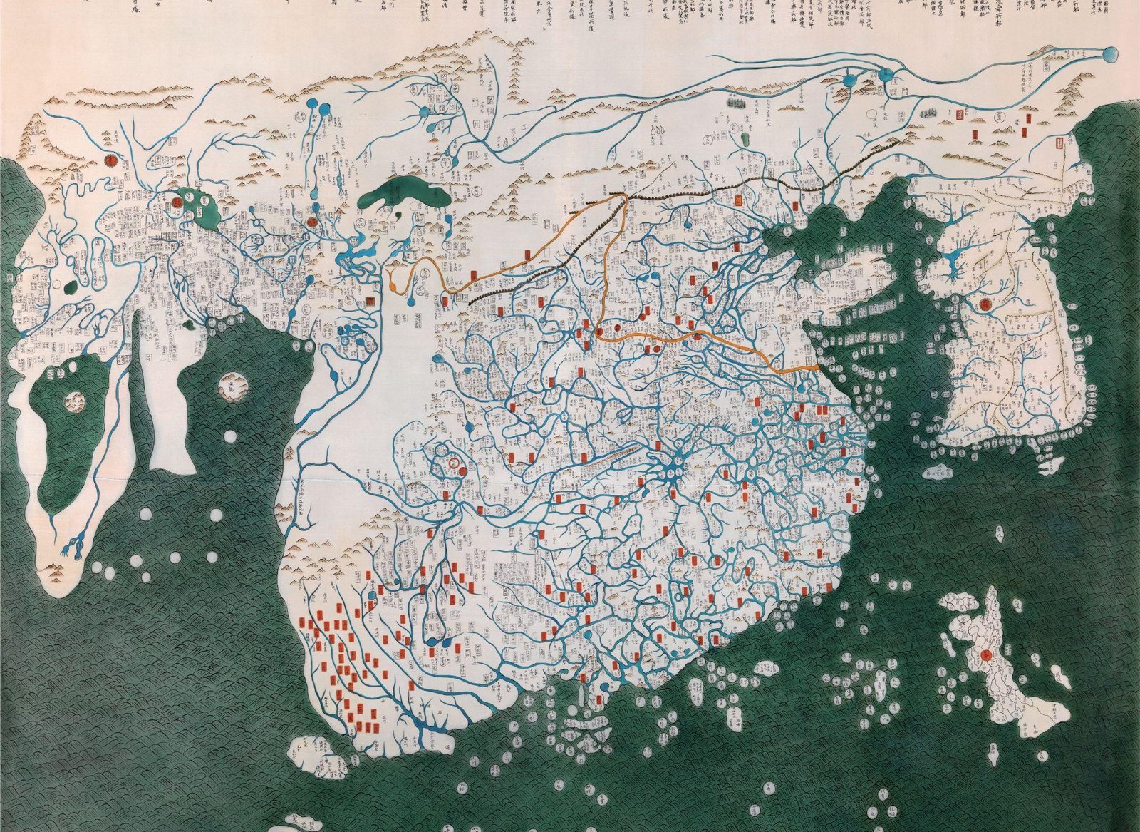 Honil gangni yeokdae gukdo jido (1402), a Korean map of the known world